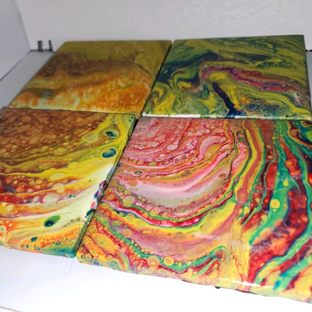 Sunshine Original Art Coasters Set Of 4